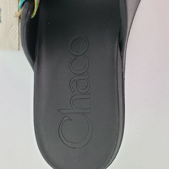 NEW Chaco Chillos Kids Size 5Y Dark Tie Dye Slip On Outdoors Sport Slide Sandals - Picture 11 of 12